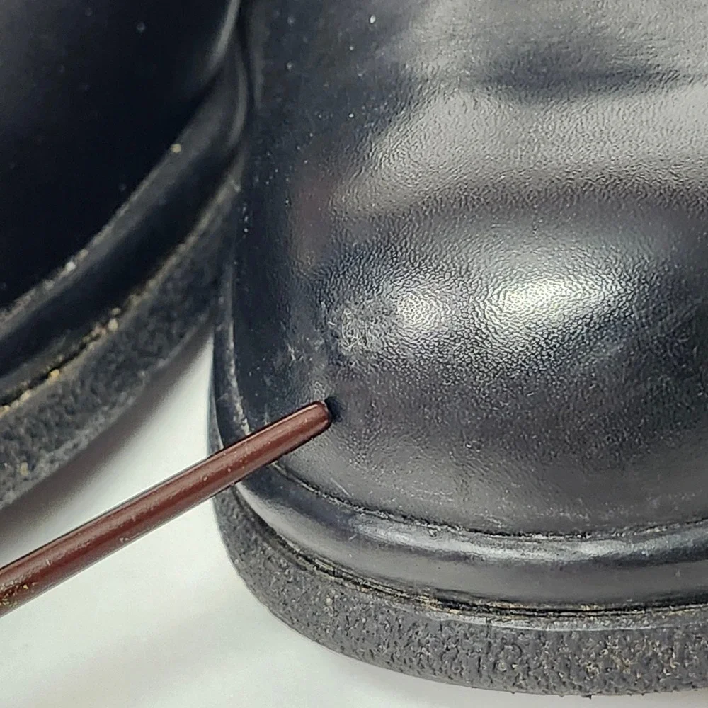 Red Wing 8618 Mens 12 E3 Black Leather Oxford Work Shoes SD Slip Resistant Wide